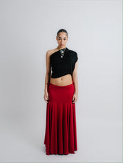 Maxi Skirt Red 002