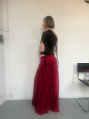 Maxi with slit red 003