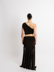 Brown drape set